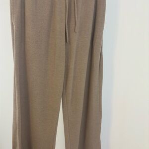 ALO Yoga High-Waist Soho Wide Leg Pant -Size M - Color Gravel